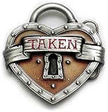 TAKEN HEART Belt Buckle Rockabilly True Love Tattoo