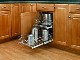 15 inch Double Pull-Out Chrome Wire Baskets