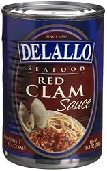 DeLallo Red Clam Sauce, 10.5-Ounce Cans (Pack of 12)