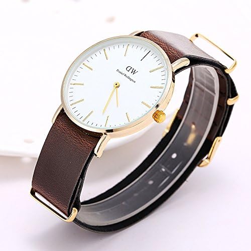 Sale Of Big European And American Fashion Piece Wristwatch Long Gold Shell Neutral Wrist Watches Minimali