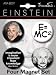 Albert Einstein 4 Piece Round Refrigerator Magnet Set