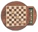 Wood Magnetic Round Chess Set -7"