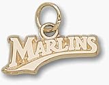 Florida Marlins Marlins 1/4 Charm - Sterling Silver Jewelry