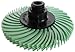 JoolTool 3M Scotch-Brite Green Radial Bristle Brush Assembled with Plastic Tapered Mandrel Hub, 4 Ply, 2