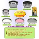 CANON POWERSHOT A610 A620 A630 A640 PRO HIDEF LENS & FILTER SET