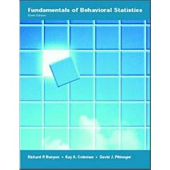Fundamentals of Behavioral Statistics