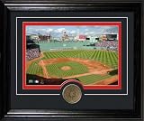 Highland Mint Boston Red Sox Fenway Park Framed with Bronze Coin