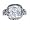 Sterling Silver 925 Clear CZ Rhodium Plated Ring, 7 [Jewelry]