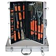 18-Piece BBQ Grill Tool Set with Aluminum Case (Silver) (3"H x 19"W x 10"D (case))