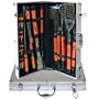 18-Piece BBQ Grill Tool Set with Aluminum Case (Silver) (3"H x 19"W x 10"D (case))
