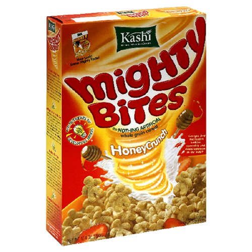 Kashi Mighty Bites, Honey Crunch, 10.4-Ounce Boxes (Pack of 6) by Kashi