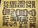 NEW SET of 2 - 32 pc Official US Military Army ILBE USMC Marpat MOLLE II 2 Replacement Backpack BUCKLE SET BELT WEBBING Desert Tan 1,1.5,2