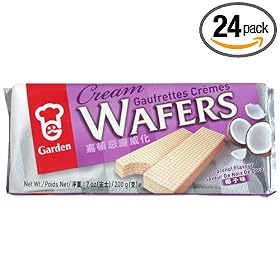 Garden Cream Wafers, Coconut Flavor, 7-Ounce Pack (Pack of 24)
