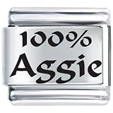 100% Aggie Gift Italian Charm - B0002TGVO8
