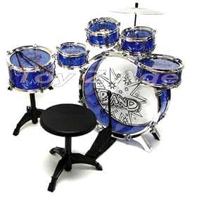 11pc Kids Boy Girl Drum Set Musical Instrument Toy Playset by 
