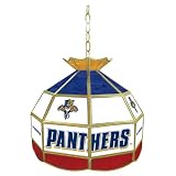NHL Florida Panthers stained glass Tiffany lamp - 16-inch diameter