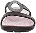 Crocs Women's Sanrah T-Strap Sandal,Espresso/Petal Pink,7 M US