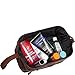 Amerileather Leather Toiletry Bag - Dark Brown (#26-4)