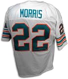 Mercury Morris Autographed Throwback White Custom Jersey with ''17-0'' Inscription