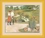 "A Walk in The Park" by Childe Hassam - Framed Artwork