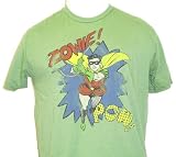 Robin DC Comics Batman and Robin Men's Green Vintage T-shirt