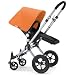Bugaboo 2011 Cameleon Special Edition Stroller - Red Base/Tangerine Canvas Tailored Fabric Set