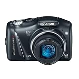 Canon PowerShot SX150 IS Black 14.1MP 12X Zoom Digital Camera