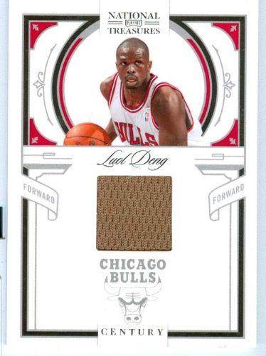 2010 Playoff National Treasures Authentic Luol Deng Game Worn Jersey Card