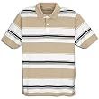 Basic Men's Pique Striped Polo
