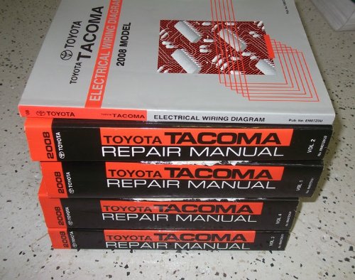 2008 Toyota Tacoma TRUCK Service Repair Shop Manual Set OEM FACTORY BOOKS HUGE (4 volume set, and the electrical wiring diagrams manual..)