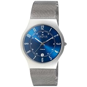 Skagen - 233XLTTN - Montre Homme - Quartz analogique - Bracelet en titane mailles milanaises