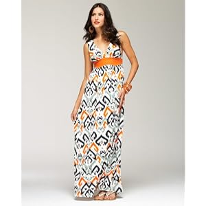 bebe Tribal Print Knit Maxi Dress