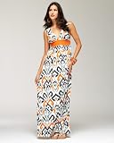 bebe Tribal Print Knit Maxi Dress