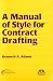 A Manual Of Style For Contract Drafting