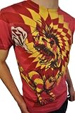 Diesel - Tee Shirt Rouge Manches Courtes