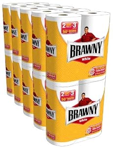 20 giant rolls = 30 regular rolls - Brawny Giant Rolls, White
