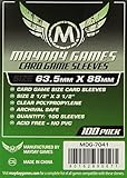 Mayday Game Card Sleeves 2 1/2" X 3 1/2" (100 Pack)