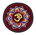 Tibetan Velvet Embroidered Small Singing Bowl Cushion HIndu OM
