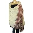 Evening Shawl Embroidered Wool Wrap 80 x 40 inches (ktds454)