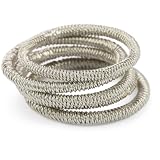 Marcia Moran Rhodium Textured Stackable Ring, 
