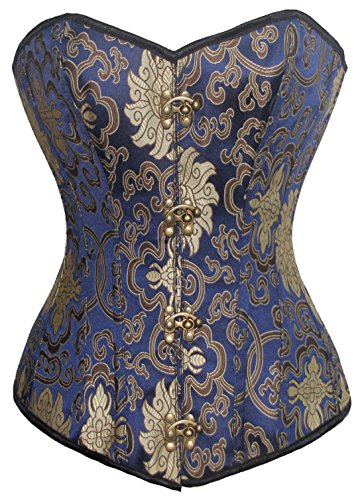 Charmian Women's Beautiful Steampunk Brocade Steel Boned Boby Shape Overbust Corset