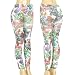 Forever Love Rose Vintage Pattern Tattoo Leggings