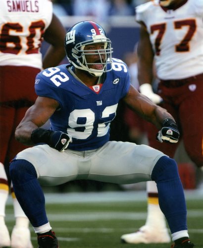 MICHAEL STRAHAN NEW YORK GIANTS 8X10 SPORTS ACTION PHOTO J