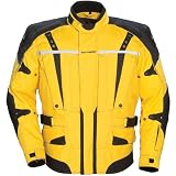 Tour Master Transition Series 2 Men's Textile Sports Bike Racing Motorcycle Jacket - Yellow / Small