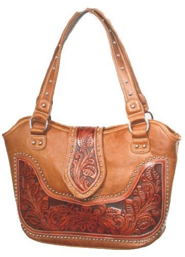 +1:Montana West Genuine Leather Womens Western Fashion Handbag Purse 51ZDrPrcRCL