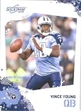 Vince Young - Tennessee Titans - 2010 Score Football Card - NFL Trading Card in Screwdown Case