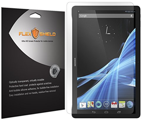 Samsung Galaxy View Screen Protector [2-Pack], Flex Shield - Ultra Clear Japanese PET Film with Lifetime Warranty - Bubble-Free HD Clarity with Anti-Fingerprint & Scratch Resistance