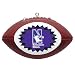 NORTHWESTERN WILDCATS Mini-Replica NCAA Football CHRISTMAS ORNAMENT (Star Design)