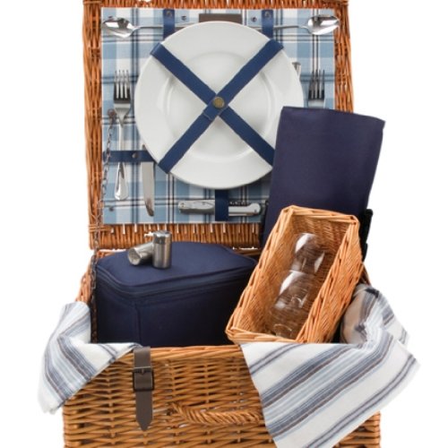 OPTIMA Chambray Wine Hamper, 2 Persons