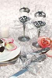 Hand Painted Calla Lily Cake Serving Set W1716 Quantity of 1 by Elegant Weddings